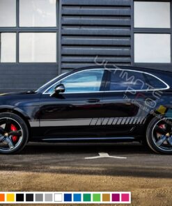 Decal Sticker Vinyl Side Sport Stripe Body Kit Compatible with Porsche Macan 2012-Present