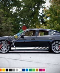 Decal Sticker Vinyl Side Sport Stripe Body Kit Compatible with Porsche Panamera 2012-Present