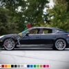 Decal Sticker Vinyl Side Sport Stripe Body Kit Compatible with Porsche Panamera 2012-Present