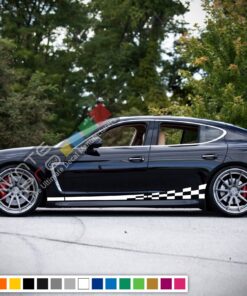 Decals Vinyl Side Sport Stripe Body Kit Compatible with Porsche Panamera 2012-Present