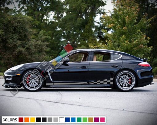 Decals Vinyl Side Sport Stripe Body Kit Compatible with Porsche Panamera 2012-Present