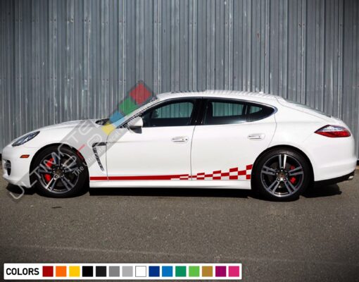 Decals Vinyl Side Sport Stripe Body Kit Compatible with Porsche Panamera 2012-Present