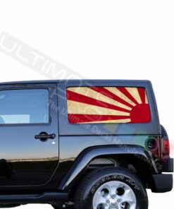 Rear Window Japan Sun Perforated for Jeep Wrangler JL, JK decal 2007 - Present