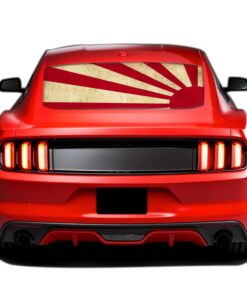 Japan Sun Perforated Sticker for Ford Mustang decal 2015 - Present