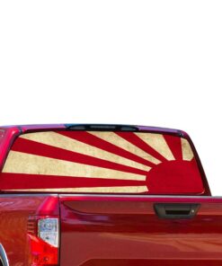 Japan sun Perforated for Nissan Titan decal 2012 - Present