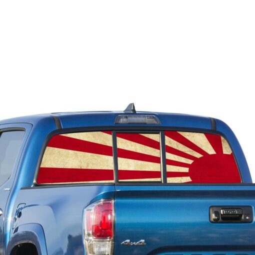 Japan Sun Perforated for Toyota Tacoma decal 2009 - Present