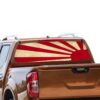 Japan Sun Rear Window Perforated for Nissan Navara decal 2012 - Present