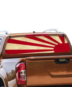 Japan Sun Rear Window Perforated for Nissan Navara decal 2012 - Present