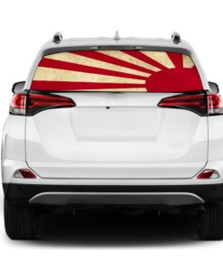 Japan Sun Rear Window Perforated for Toyota RAV4 decal 2013 - Present