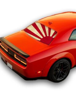 Japan Sun Perforated for Dodge Challenger decal 2008 - Present