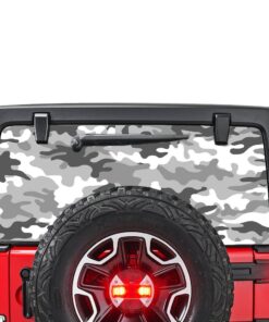 White Army Perforated for Jeep Wrangler JL, JK decal 2007 - Present