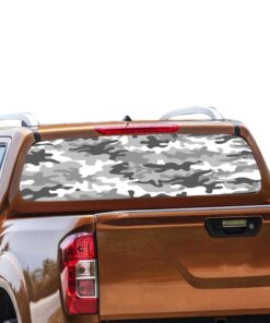 Army 2 Rear Window Perforated for Nissan Navara decal 2012 - Present