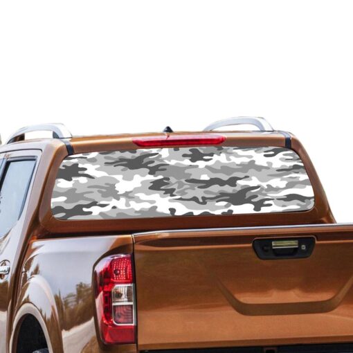 Army 2 Rear Window Perforated for Nissan Navara decal 2012 - Present