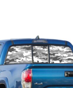 White Army Perforated for Toyota Tacoma decal 2009 - Present
