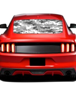 Army Perforated Sticker for Ford Mustang decal 2015 - Present