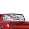 White army Perforated for Nissan Titan decal 2012 - Present
