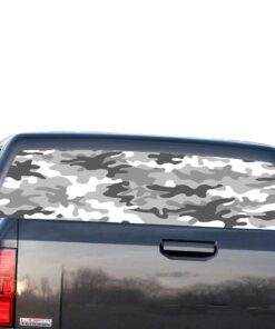 Army Grey Perforated for GMC Sierra decal 2014 - Present