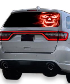 Red Skull Perforated for Dodge Durango decal 2012 - Present