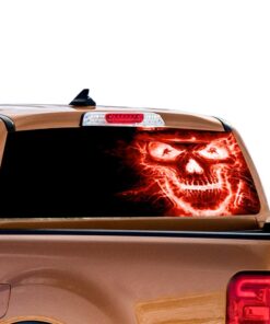 Red Skull Perforated for Ford Ranger decal 2010 - Present