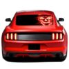 Red Skull Perforated Sticker for Ford Mustang decal 2015 - Present