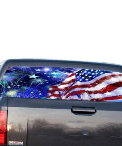 USA Stars Perforated for GMC Sierra decal 2014 - Present