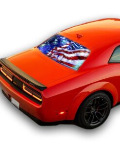 USA Stars Perforated for Dodge Challenger decal 2008 - Present