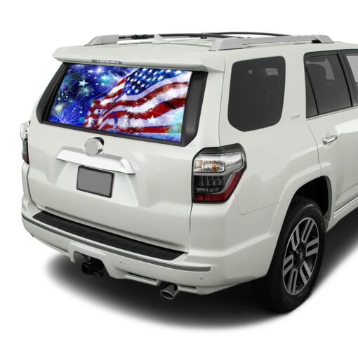 USA Stars Perforated for Toyota 4Runner decal 2009 - Present