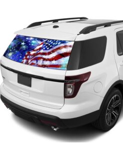 USA Stars Rear Window Perforated For Ford Explorer Decal 2011 - Present