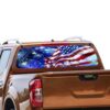 USA Stars Rear Window Perforated for Nissan Navara decal 2012 - Present