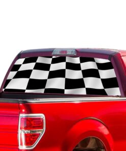 Finishing Flag Perforated for Ford F150 Decal 2015 - Present