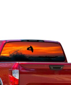 Surfing Perforated for Nissan Titan decal 2012 - Present