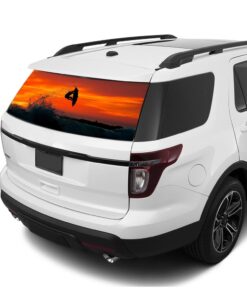 Surfing Rear Window Perforated For Ford Explorer Decal 2011 - Present