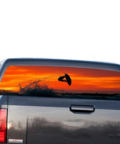 Surfing Perforated for GMC Sierra decal 2014 - Present