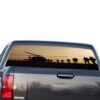 Army Helicopter Perforated for GMC Sierra decal 2014 - Present