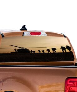 Army Helicopter Perforated for Ford Ranger decal 2010 - Present