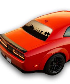 Helicopter Perforated for Dodge Challenger decal 2008 - Present