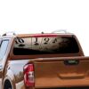 Play Cards Rear Window Perforated for Nissan Navara decal 2012 - Present