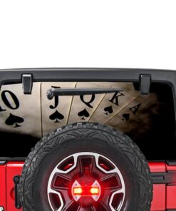 Play Cards Perforated for Jeep Wrangler JL, JK decal 2007 - Present