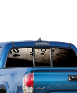 Play Cards Perforated for Toyota Tacoma decal 2009 - Present