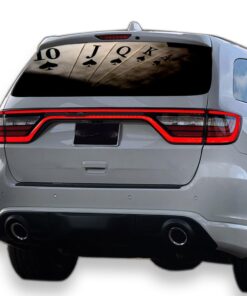 Play Cards Perforated for Dodge Durango decal 2012 - Present