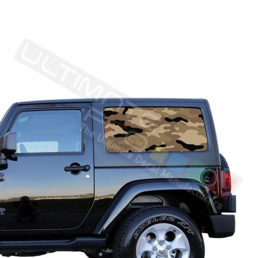 Rear Window Army Perforated for Jeep Wrangler JL, JK decal 2007 - Present