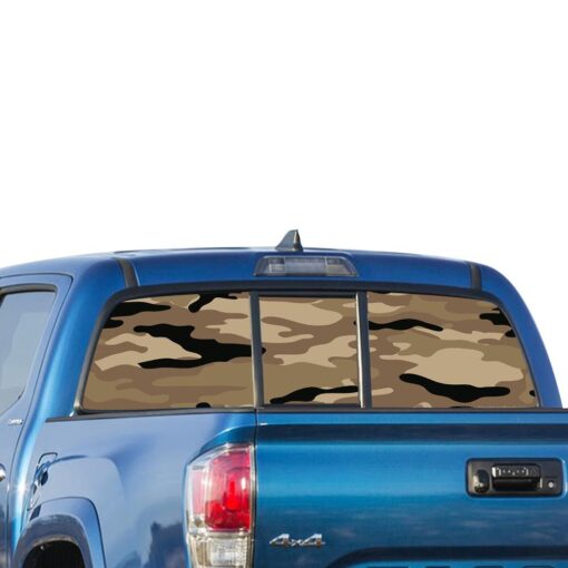 Army Camo Perforated for Toyota Tacoma decal 2009 - Present