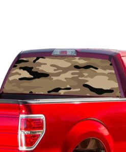 Brown Camouflash Perforated for Ford F150 Decal 2015 - Present