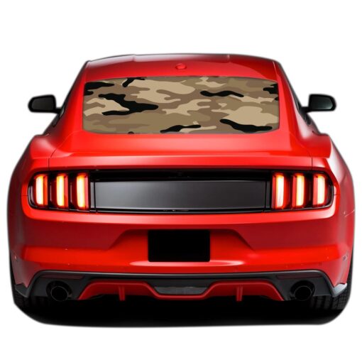 Army 2 Perforated Sticker for Ford Mustang decal 2015 - Present