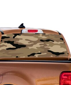 Brown Army Perforated for Ford Ranger decal 2010 - Present