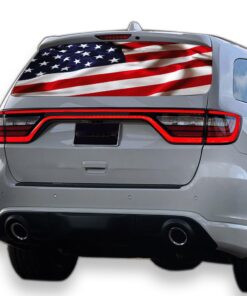 USA Flag Perforated for Dodge Durango decal 2012 - Present