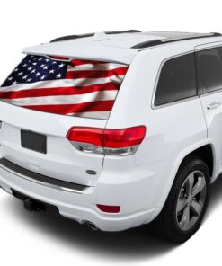 USA Flag Perforated for Jeep Grand Cherokee decal 2011 - Present