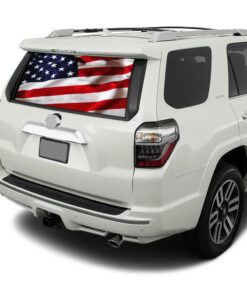 USA Flag Perforated for Toyota 4Runner decal 2009 - Present