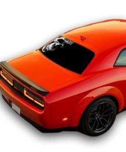 Black Skull Perforated for Dodge Challenger decal 2008 - Present