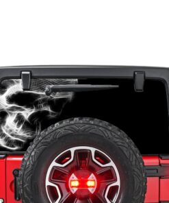 Half Skull Perforated for Jeep Wrangler JL, JK decal 2007 - Present